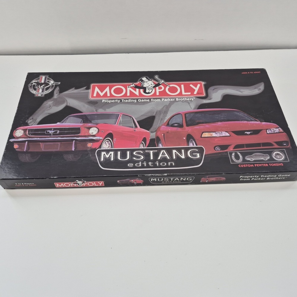 Monopoly Mustang Edition 35th Anniversary 1999 USAopoly Board Game